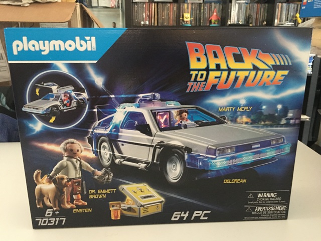 PLAYMOBIL 70317 retour vers le futur - Marty - le Doc - Einstein - DELOREAN