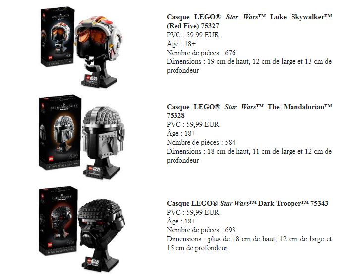 Luke Skywalker, le Mandalorian, Dark Trooper : de nouveaux casques