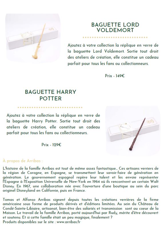 Baguette Harry Potter - Harry Potter - Arribas