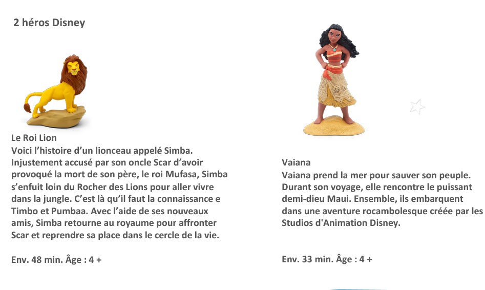 tonies lance deux coffrets exclusifs Disney ! - Movie Objects